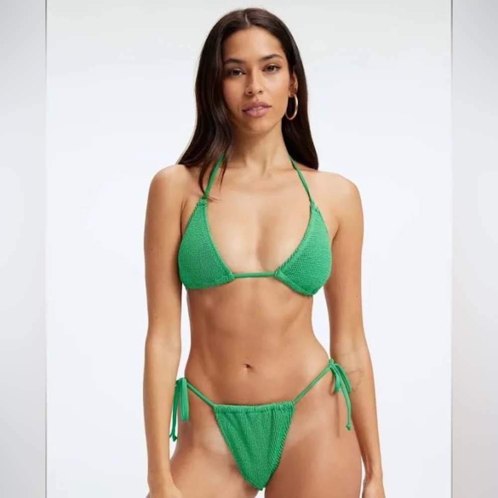 GOOD AMERICAN NWT ALWAYS FITS TINY TIES BIKINI BOTTOM
